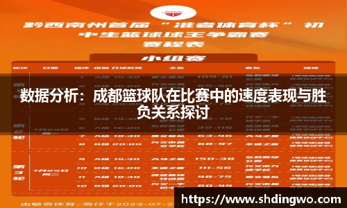 数据分析：成都篮球队在比赛中的速度表现与胜负关系探讨